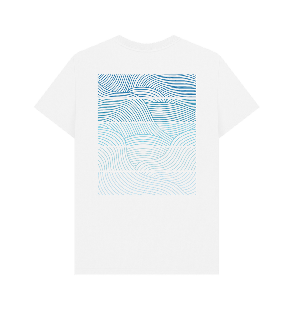 White Printed T-shirt Back