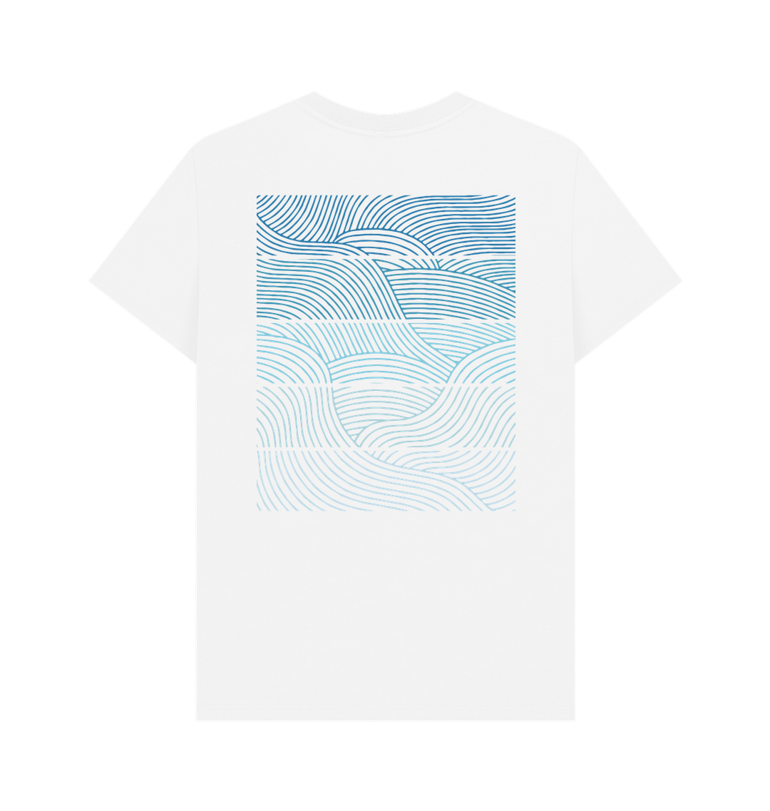 White Printed T-shirt Back