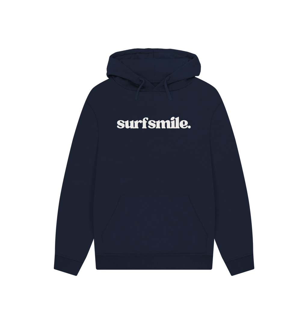 Navy Printed Hoody Front