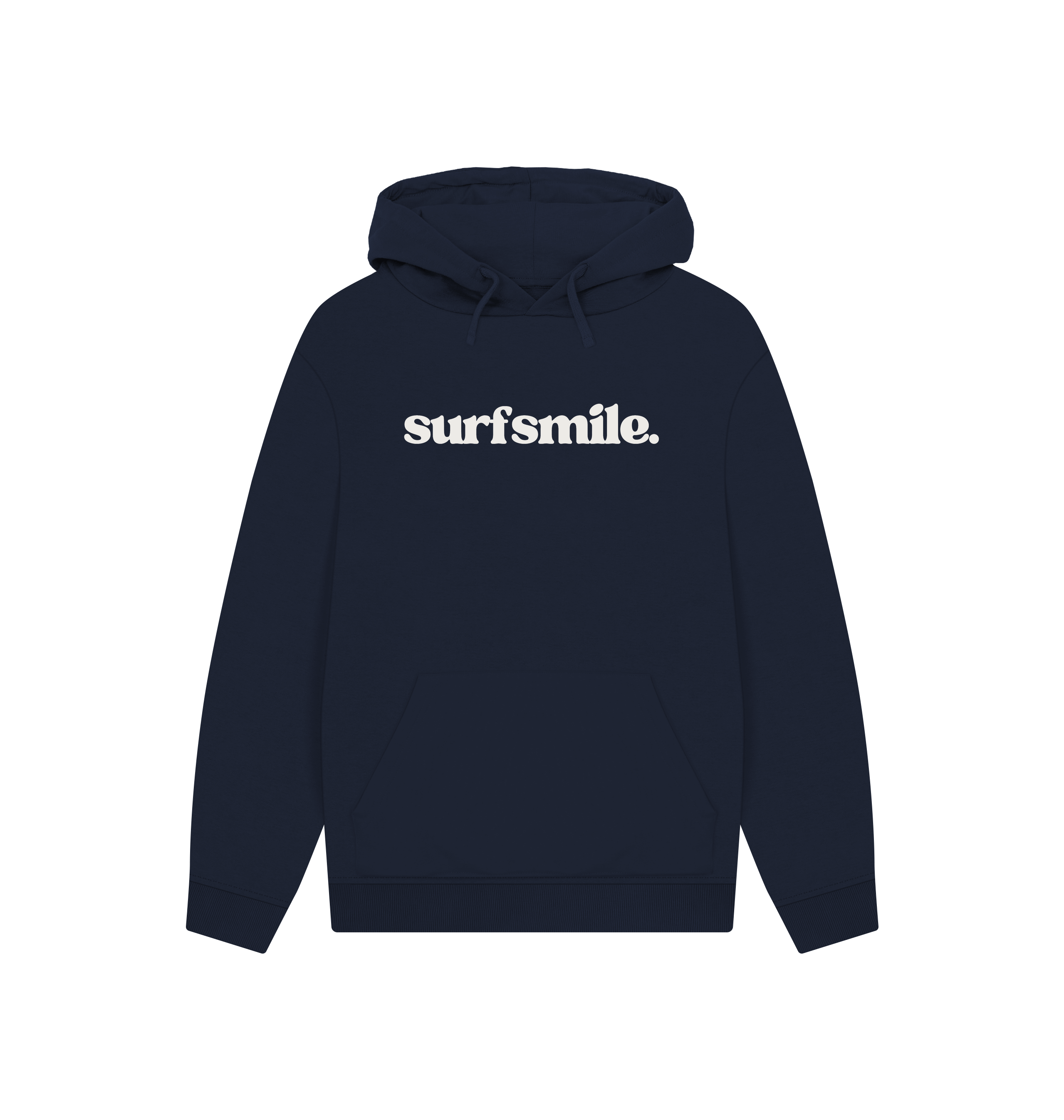 Navy Printed Hoody Front