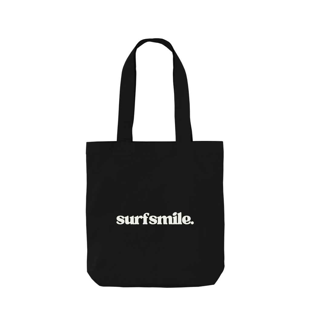 Black Printed Bag Front