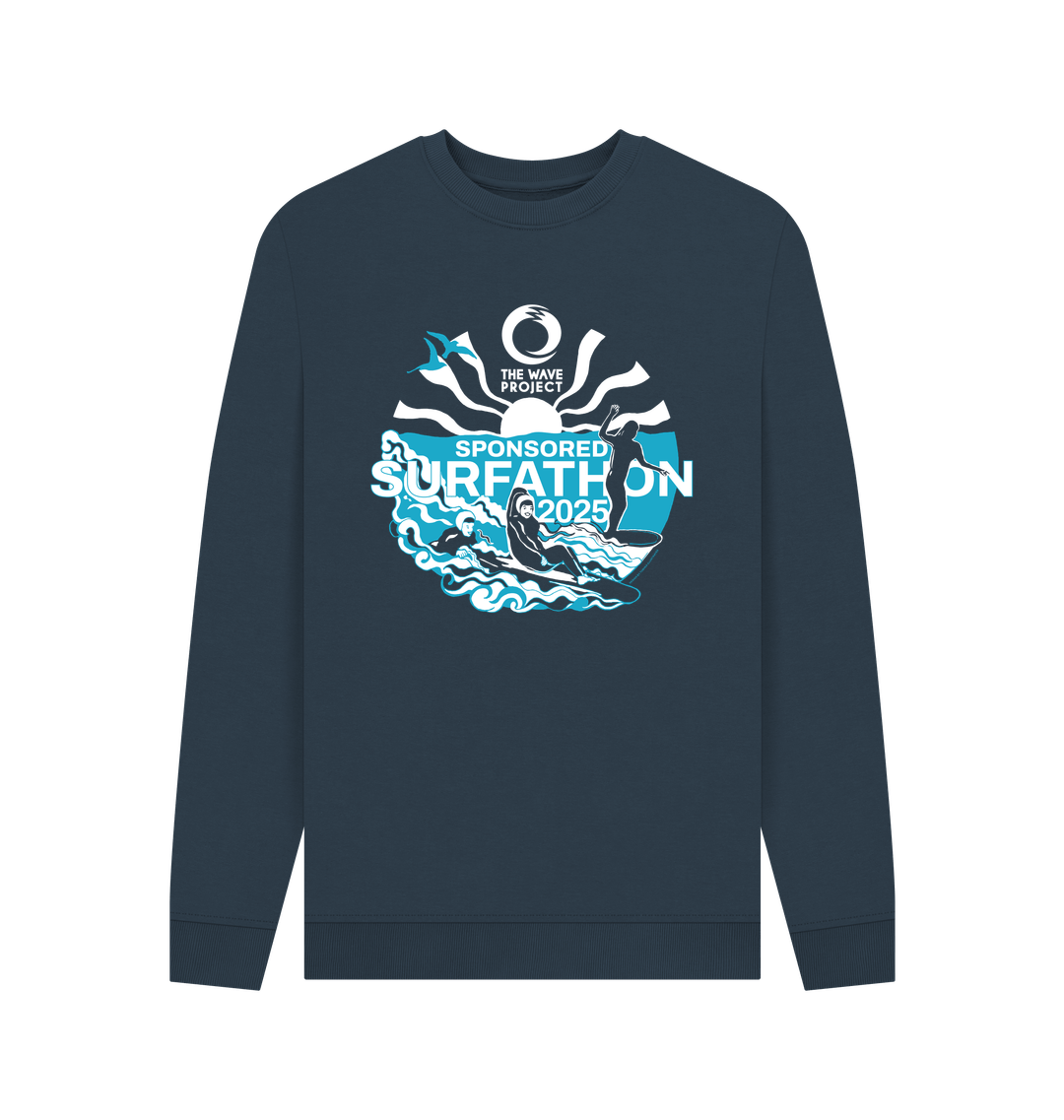 Navy Blue Printed Sweater