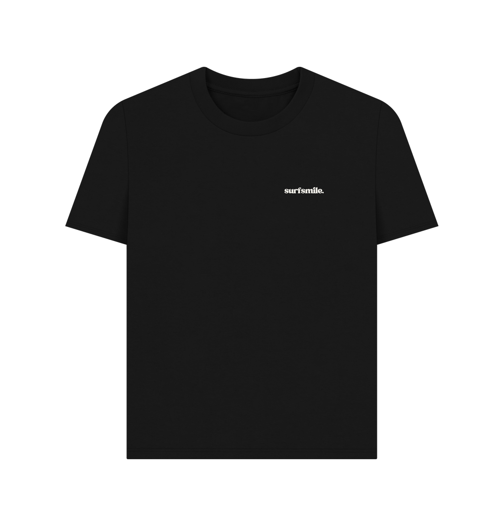 Black Printed T-shirt Front