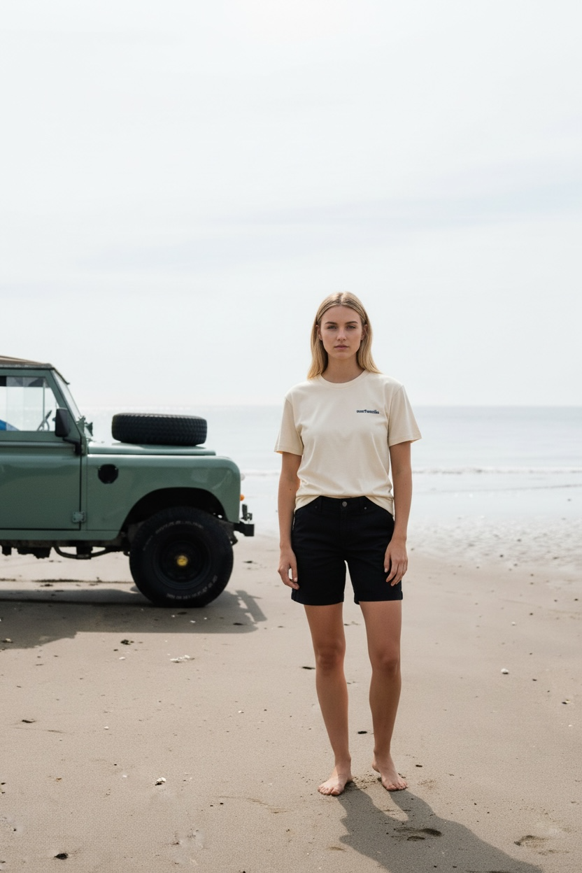 Women’s Surf Tee – Oat | Organic Cotton by Surfsmile
