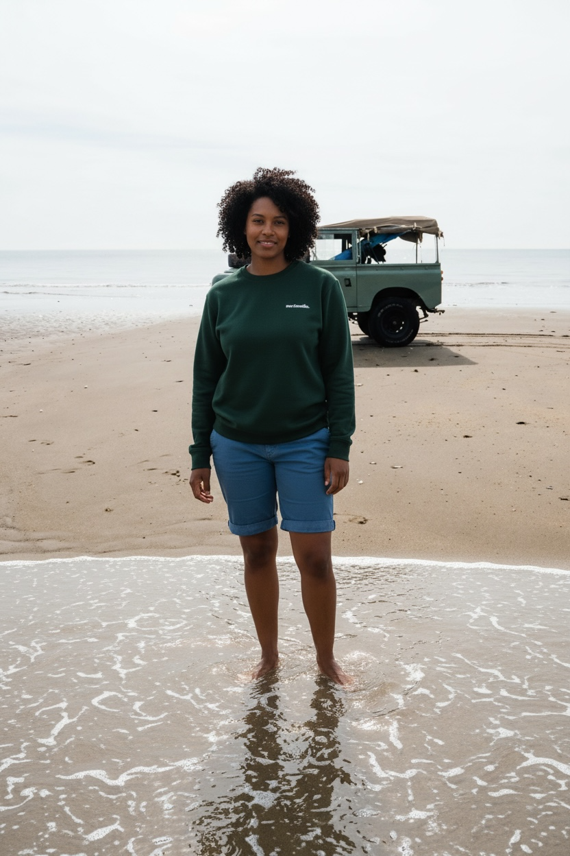 Women’s Oversized Sweatshirt – Evergreen | Organic Cotton by Surfsmile
