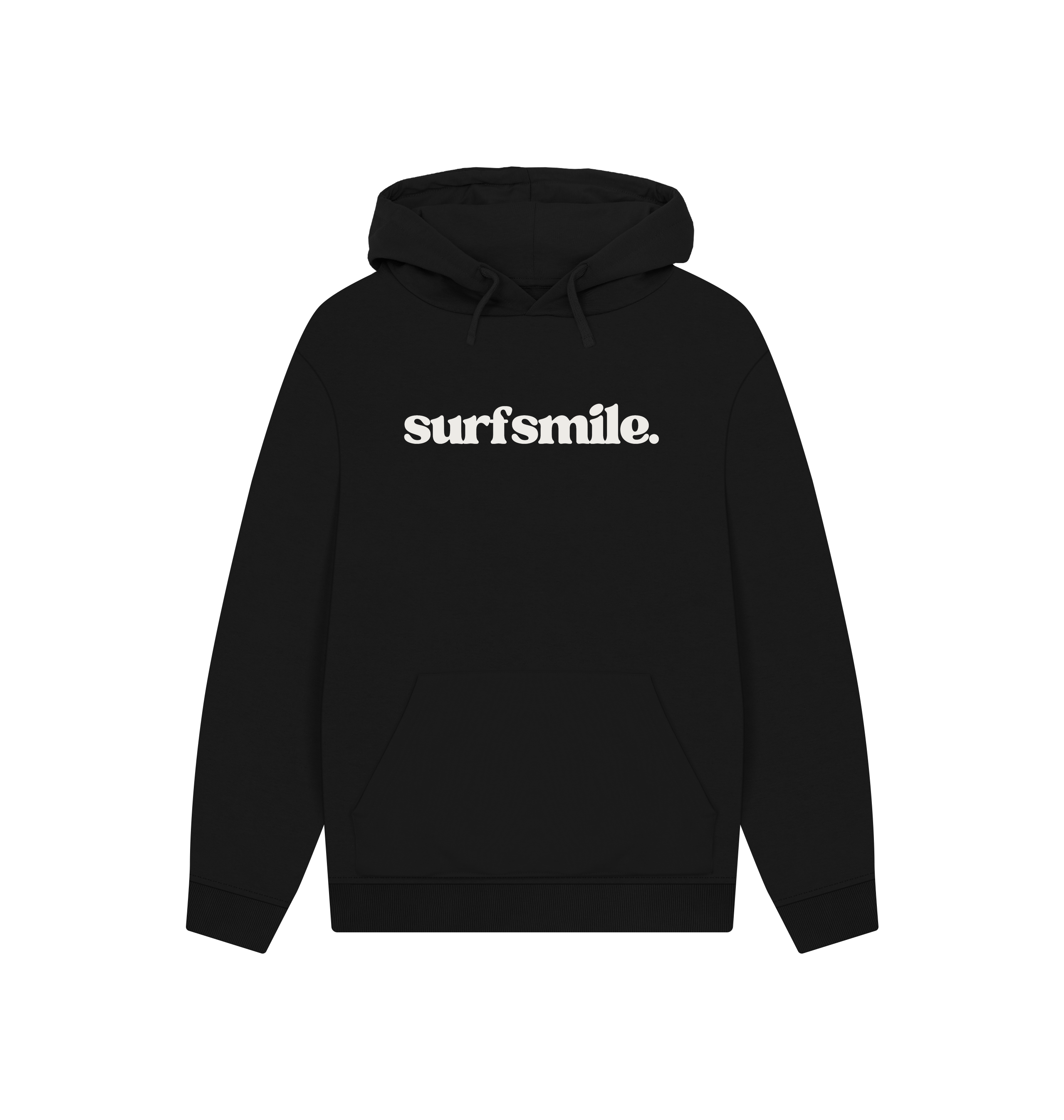 Black Printed Hoody Front