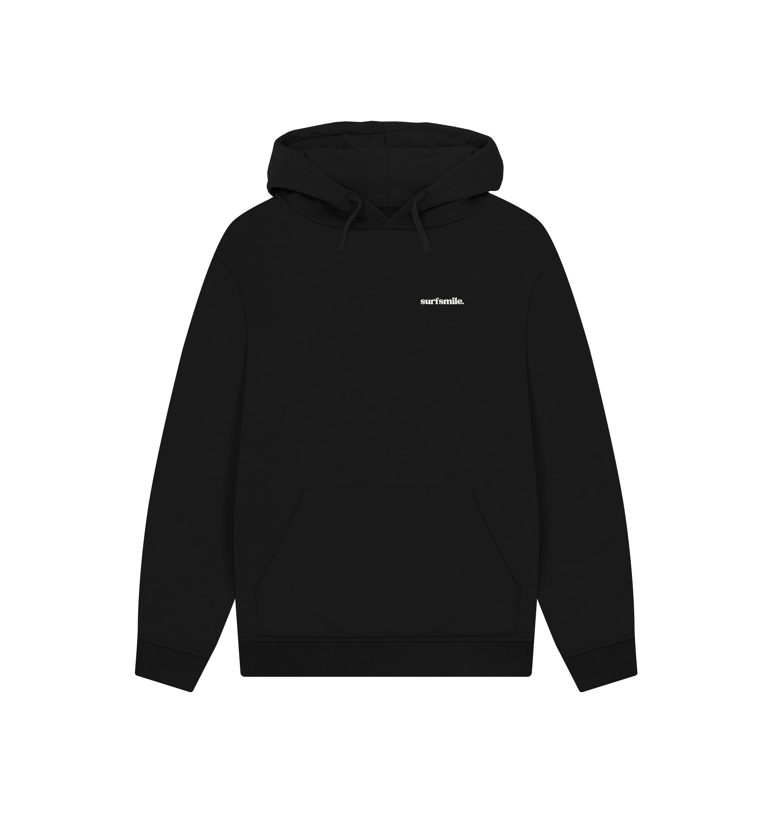 Black Printed Hoody Front